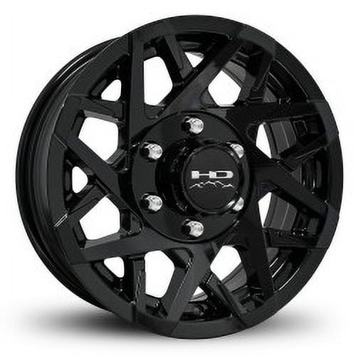 15x6 HD Trailer Wheels Canyon Trailer Black Wheel 6x5.5 (0mm)
