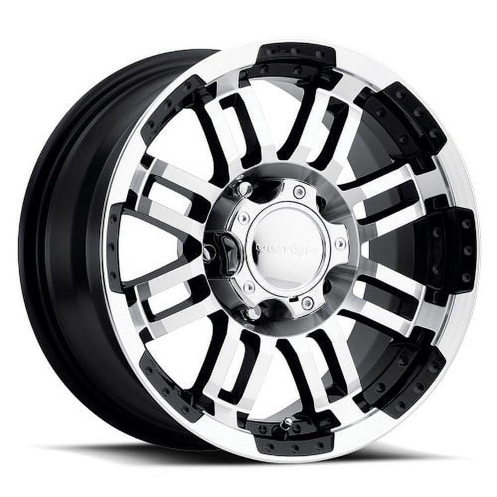 15x6 Vision 375 Warrior Gloss Black Machined Face Wheel 5x4.5 (0mm)