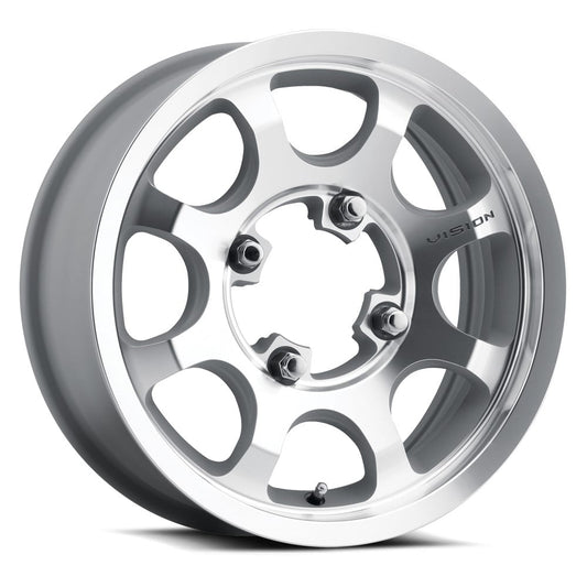 15x6 Vision ATV/UTV 351 Flow Machined Wheel 4x156 (25.6mm)