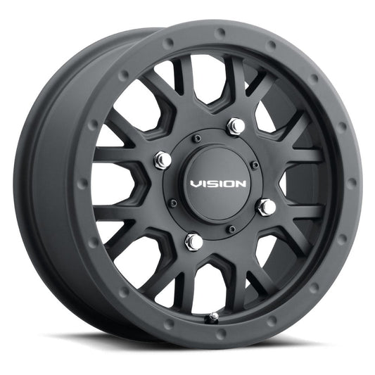 15x6 Vision GV8 Invader Satin Black UTV Wheel 4x110 (38mm)