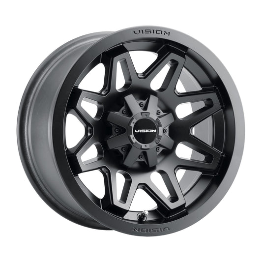 15x7 Vision 416 Se7en Matte Black UTV Wheel 4x156 (38.1mm)