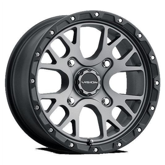 15x7 Vision 545 Rocker Satin Grey UTV Wheel 4x156 (13mm)