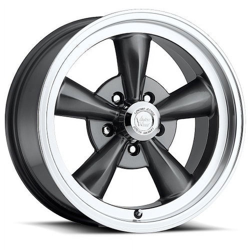 15x8 American Muscle 141H Legend 5 Gunmetal Mach Wheel 5x4.75 (0mm)