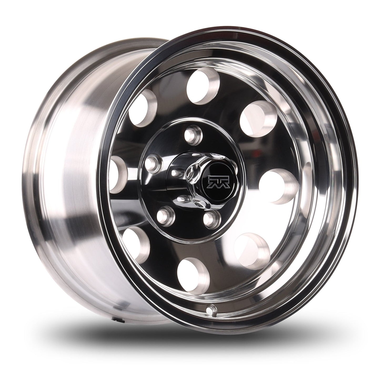 15x8 Mudder Trucker MT614 Diesel Polished 5x127 5x5 ET-19 wheel rim