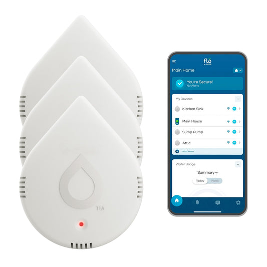 Moen Smart Water Leak Detector Indoor Smart Water Leak Detector (3-Pack) 920-005