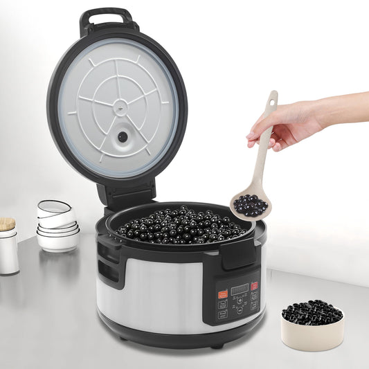 16L Automatic Pearl Cooker Bubble Tea Cooker Tea Sago Pearl Milk Tea Boba Cooker for Milk Tea Stores, Bakeries, Restaurant