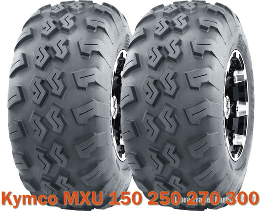 (2) 22x7-10 22x7x10 ATV front tires set Kymco MXU 150 250 270 300