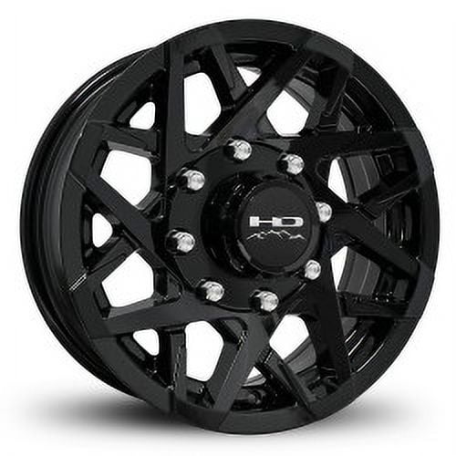 16x6 HD Trailer Wheels Canyon Trailer Black Wheel 8x6.5 (0mm)