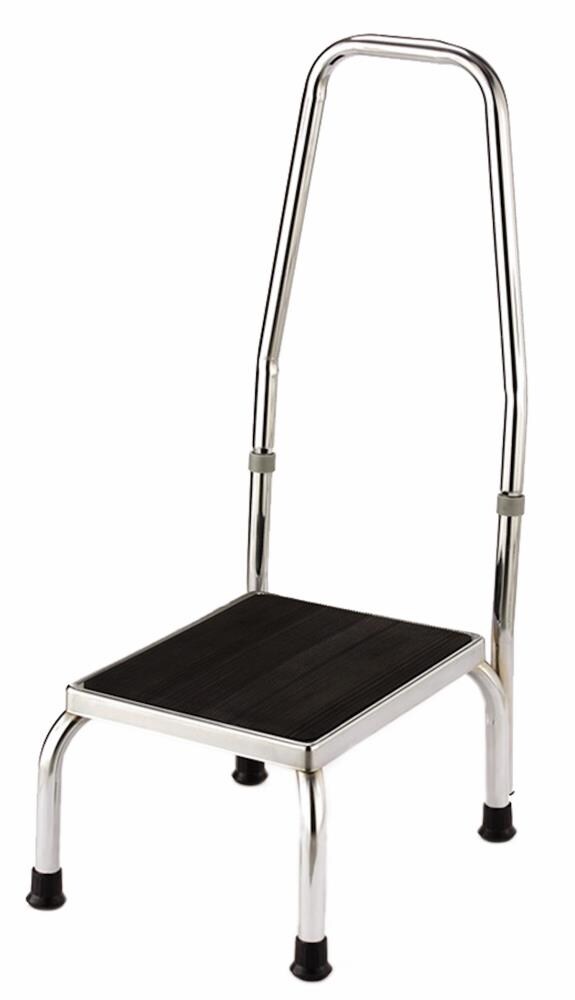 Essential Medical Supply 1-Step 350-lb Capacity Chrome Steel Step Stool P2701