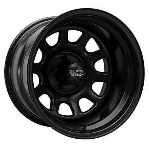 17x9 Black Rock 942B Black D-Window Matte Black Wheel 5x5 (-12mm)