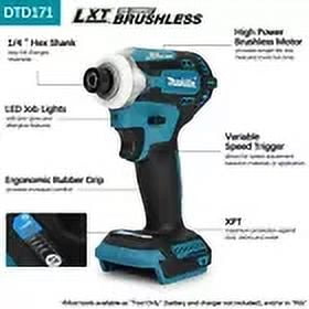 18V XDT11 Cordless 1/4" Impact, Driver, Drill 18 Volt LXT Repl XDT11Z