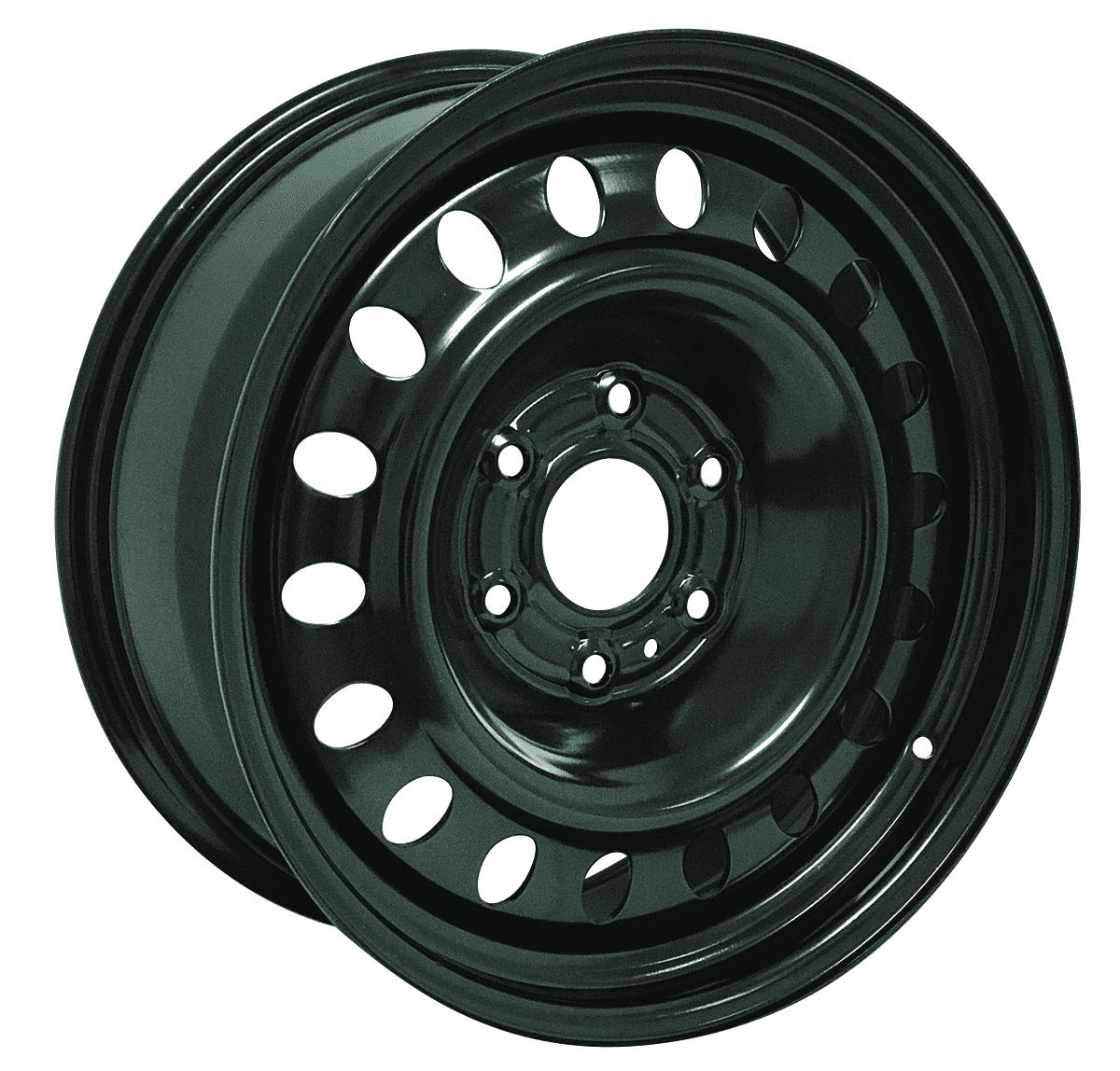 18x8 RTX Black Steel Wheel 6x5.5 (25mm)