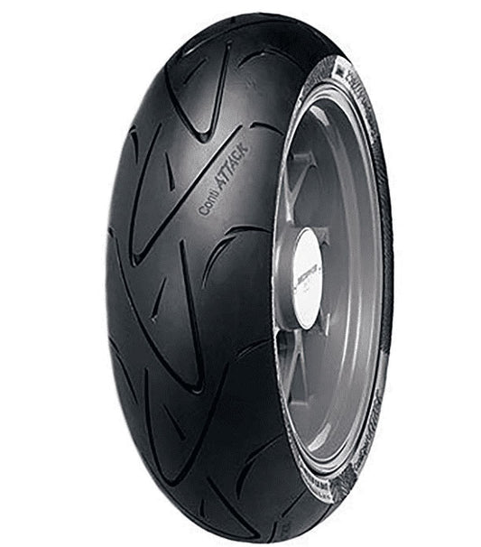 190/50ZR-17 (73W) Continental ContiSport Attack Hypersport Radial Rear Motorcycle Tire for Kawasaki Z1000 (ABS) 2014-2016