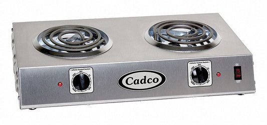 1Pack Cadco CDR-1T Hot Plate, Double, Tubular