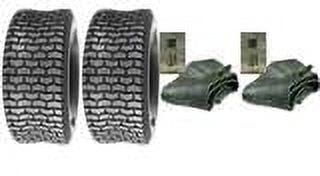 2 18x6.50-8 Turf Lawn Mower Heavy Duty 4 Ply Two New Tubeless Tires 18 650 8 W Tubes