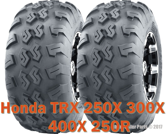 (2) 22x7-10 22x7x10 ATV front tires set Honda TRX 250EX 300EX 400EX 450R