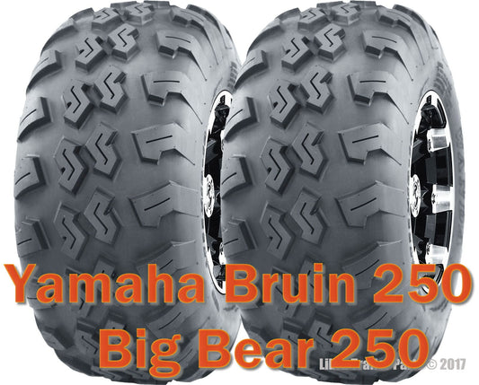 (2) 22x7-10 22x7x10 ATV front tires set Yamaha Bruin 250 Big Bear 250