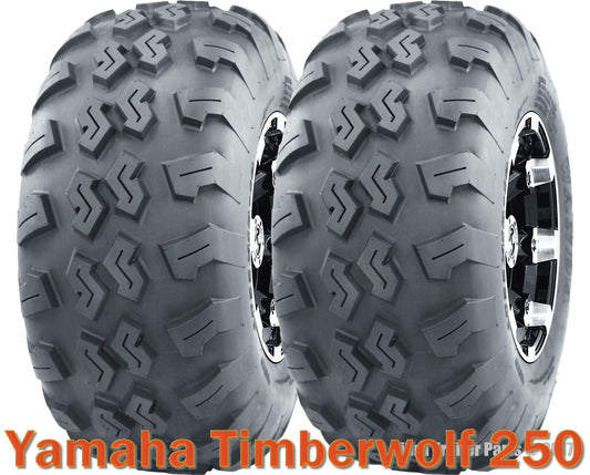 (2) 22x7-10 22x7x10 ATV front tires set Yamaha Timberwolf 250