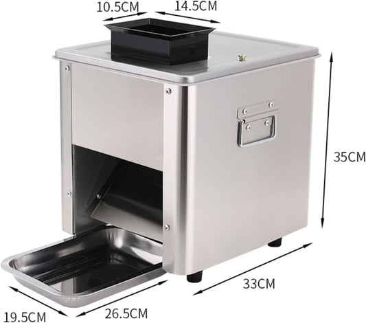 2.5MM Meat Slicer Cutter Fresh Meat Shredder Beef Cutting Machine Commercial 110V 310R/MIN 850W