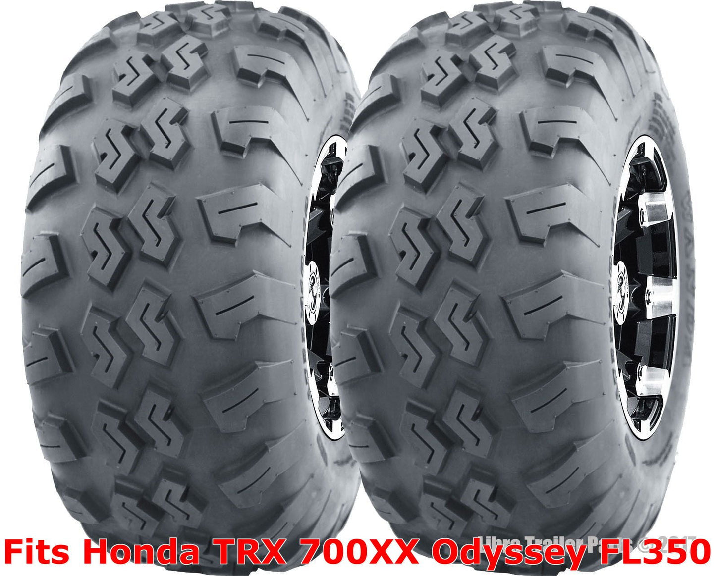 2 ATV Tires 21x7-10 21x7x10 Honda TRX 700XX Odyssey FL350 front P3018