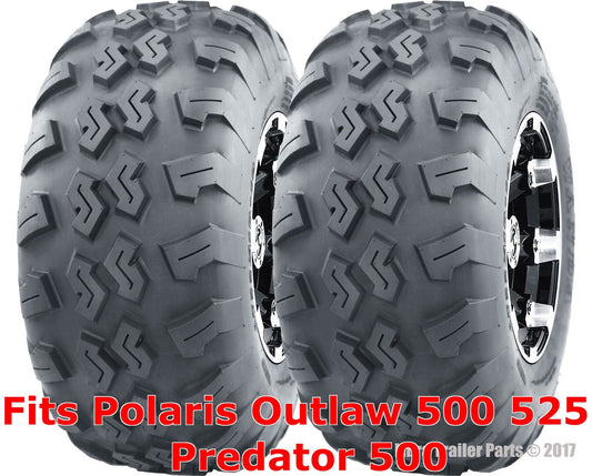 2 ATV Tires 21x7-10 21x7x10 Polaris Outlaw 500 525 Predator 500 front P3018