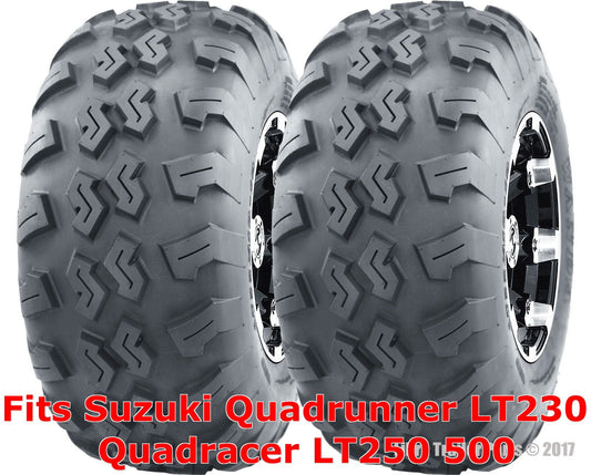 2 ATV Tires 21x7-10 Suzuki Quadrunner LT230 Quadracer LT250 500 front P3018