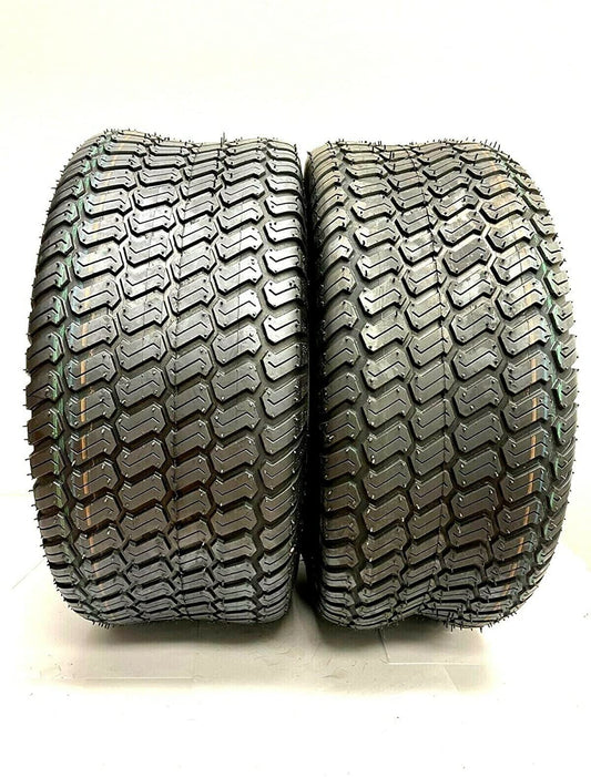 2 New 20x8.00-8 Tractor Turf 332 Lawn Mower Tires 20x8-8 20 8 8 Tubeless 4 PR