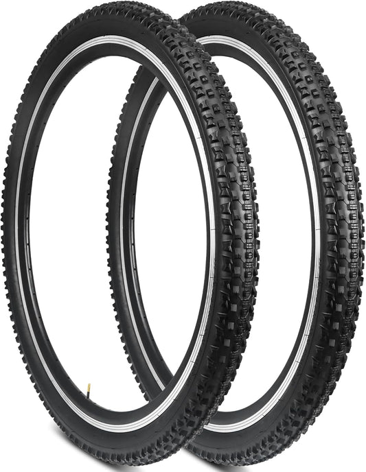 2 Pack MTB Bike Tires 26/27.5X 2.1 Inch Bike Tires for Mountain Bike/Citybike/Road Bike