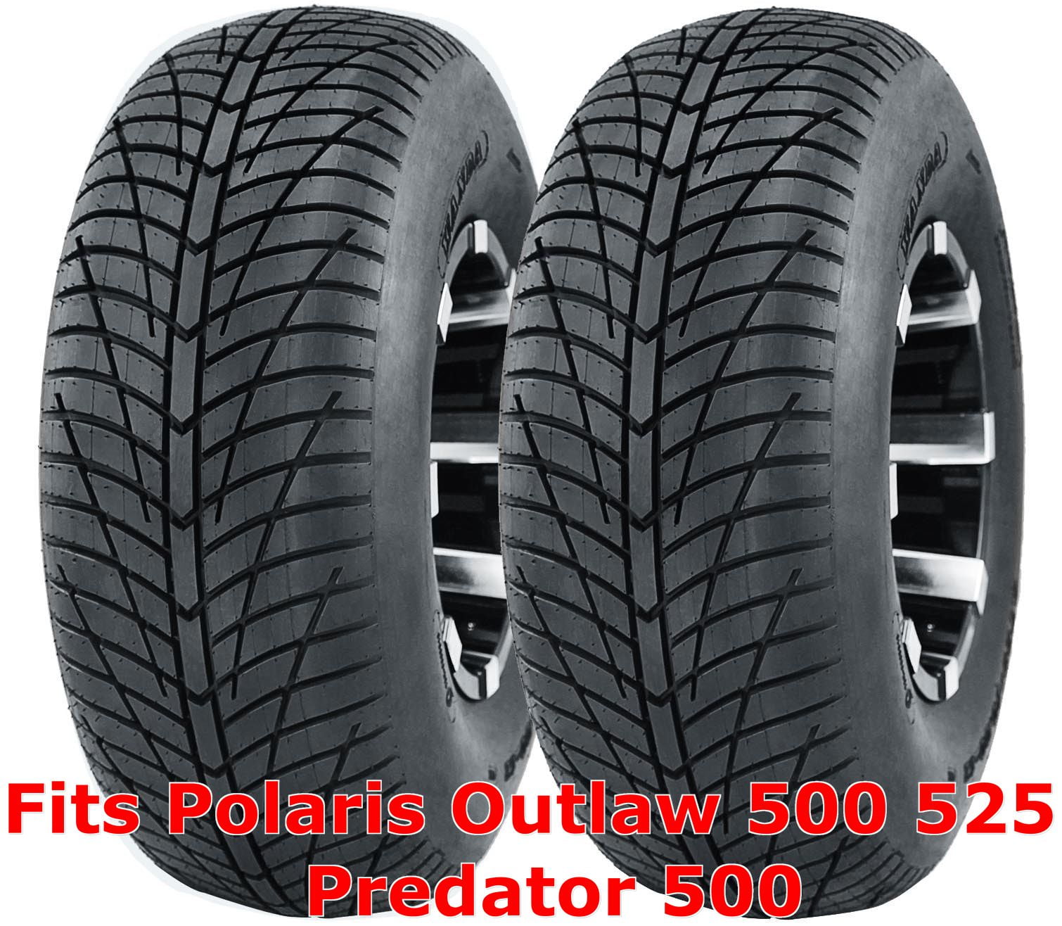 (2) Polaris Outlaw 500 525 Predator 500 front 21x7-10 21x7x10 Hi-speed ATV tires