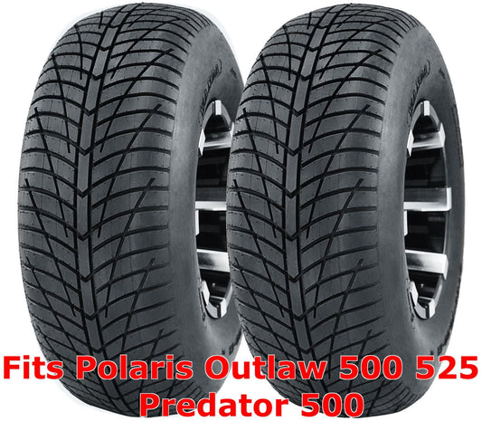 (2) Polaris Outlaw 500 525 Predator 500 front 21x7-10 21x7x10 Hi-speed ATV tires