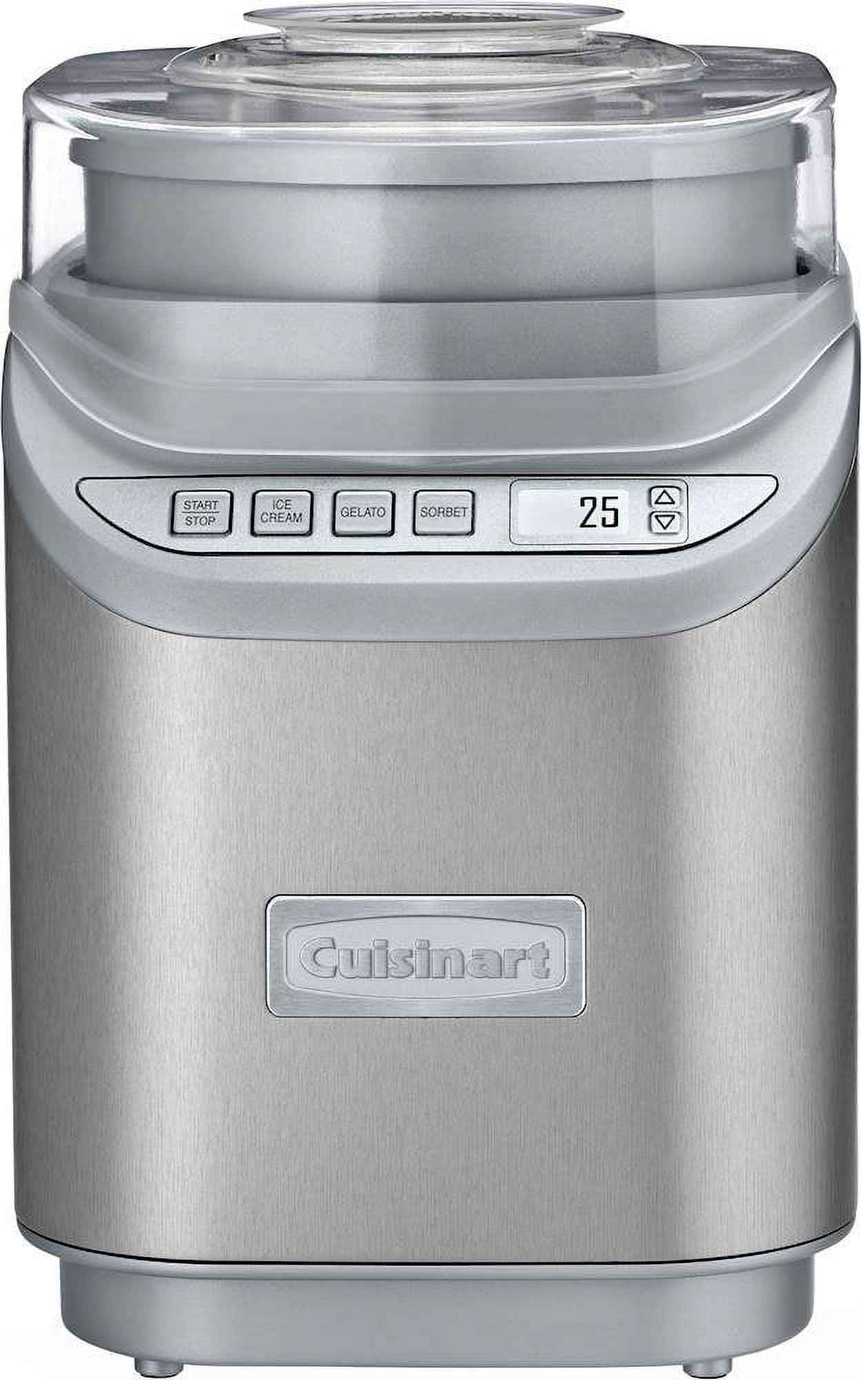 2-Quart Ice Cream Maker - Brushed Chrome