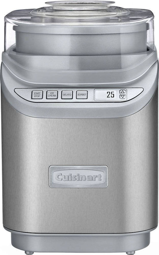 2-Quart Ice Cream Maker - Brushed Chrome