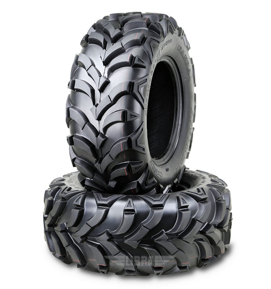 (2) WANDA Solid Mud ATV Tires 24x8x11 fit 2004 Kawasaki Bayou 300 Front