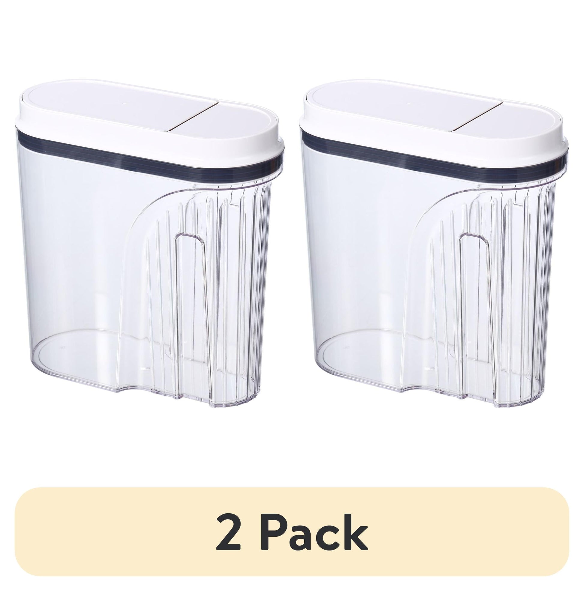 (2 pack) Better Homes & Gardens 19-Cup BPA-Free Airtight Cereal Container with Easy-Grip Handle