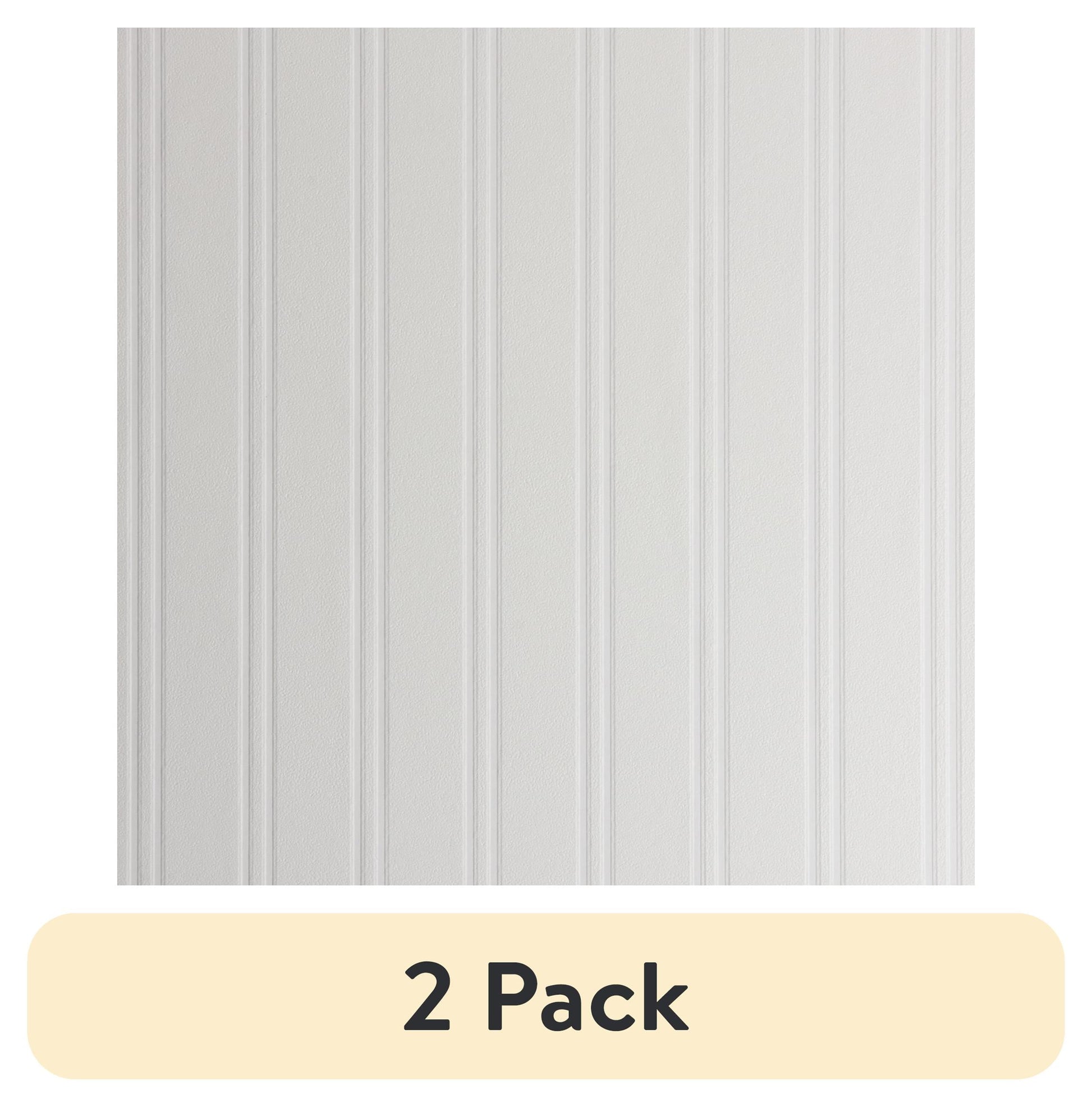 (2 pack) Beadboard Paintable Wallpaper
