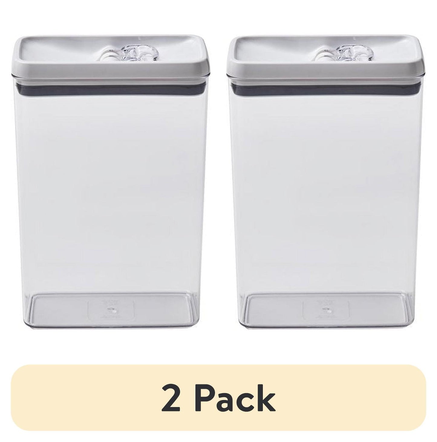 (Paquete de 4) Better Homes & Gardens Canister - Contenedor Rectangular para Almacenamiento de Alimentos Flip-TiteÂ® de 17.3 Tazas, Muy Adecuado para la OrganizaciÃ³n de la Despensa y el Almacenamiento de Alimentos