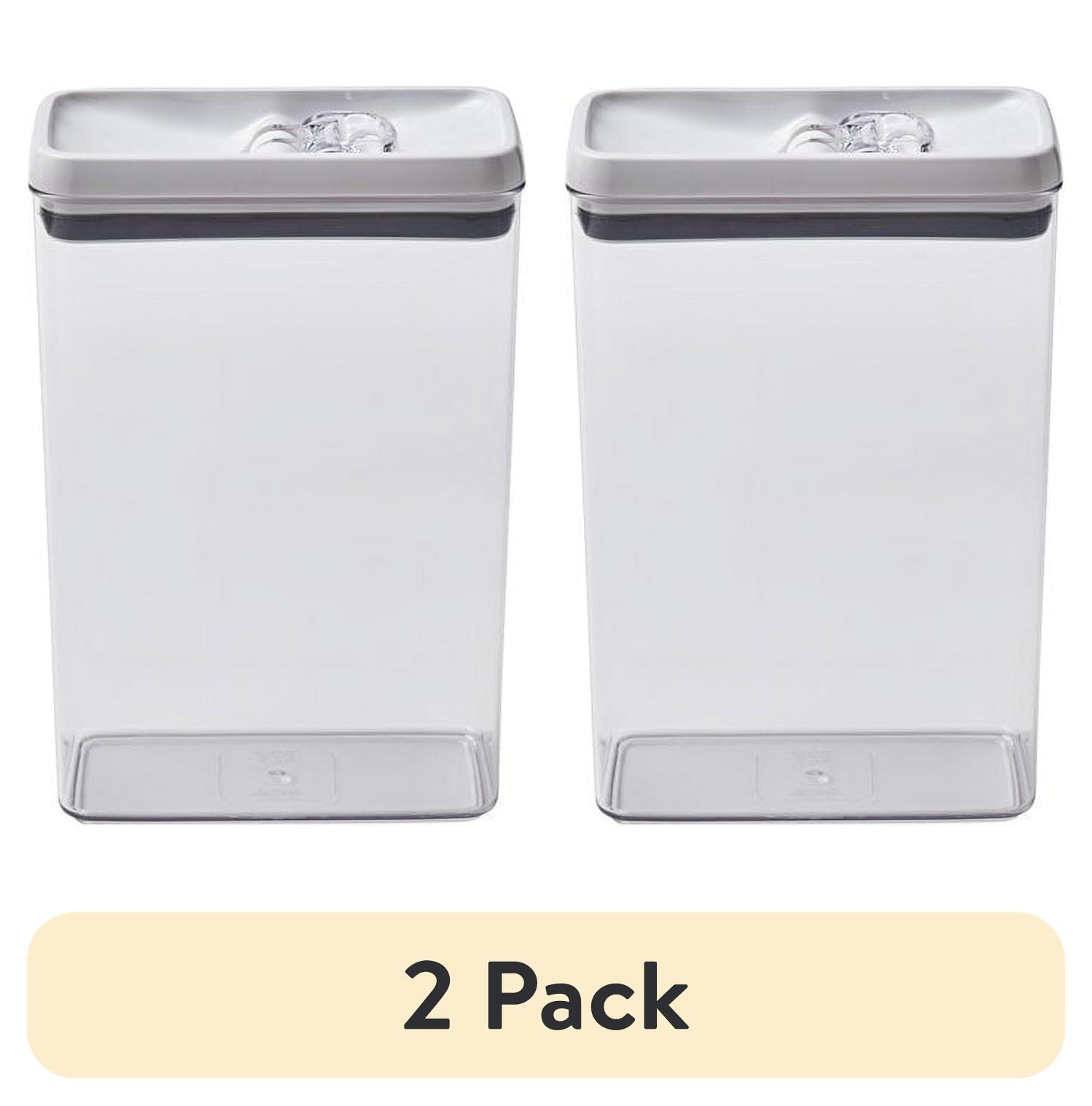 (Paquete de 4) Better Homes & Gardens Canister - Contenedor Rectangular para Almacenamiento de Alimentos Flip-TiteÂ® de 17.3 Tazas, Muy Adecuado para la OrganizaciÃ³n de la Despensa y el Almacenamiento de Alimentos