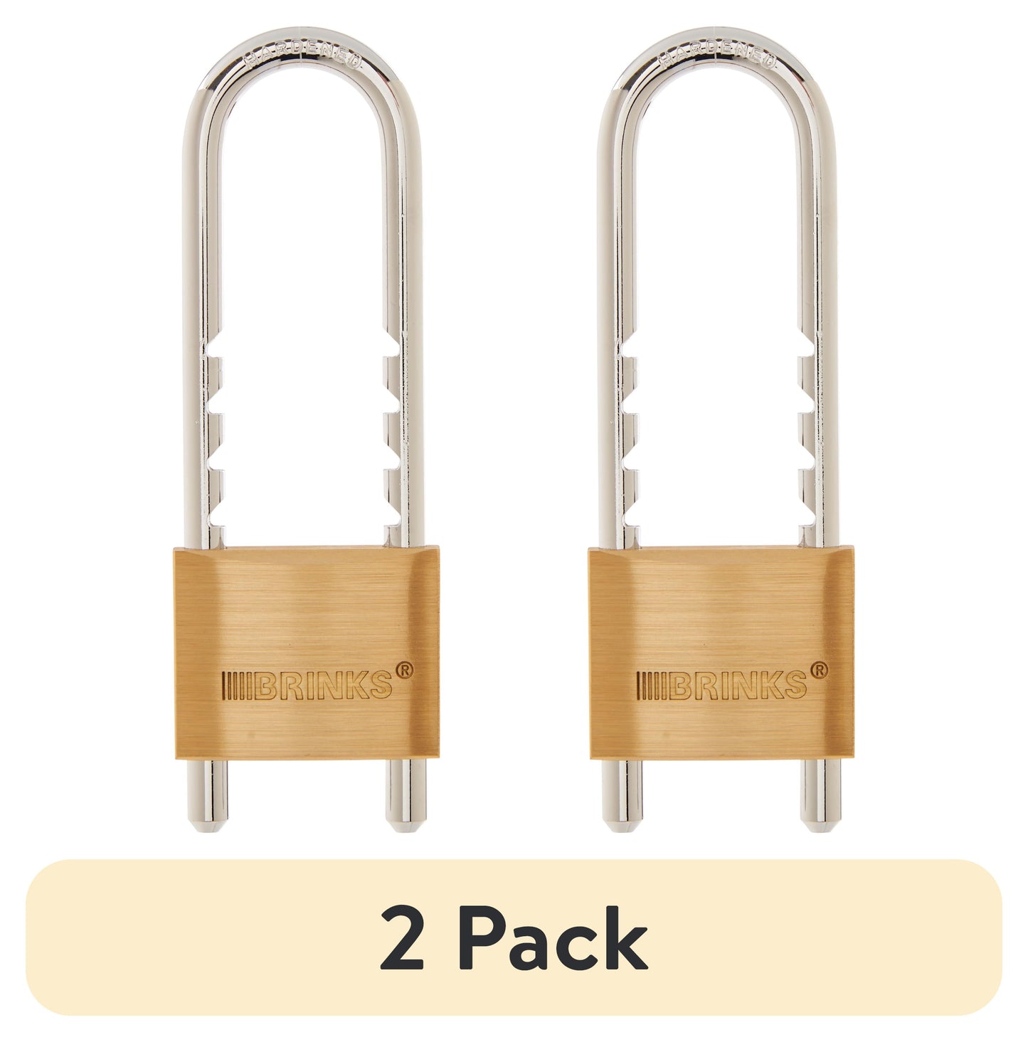 Brinks LatÃ³n Macizo 50mm con Llave Padlock con Grillete Ajustable de 1 7/8in a 4 3/4in