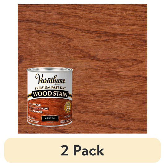 Cognac, Varathane Premium Fast Dry Wood Stain-384350, Quart
