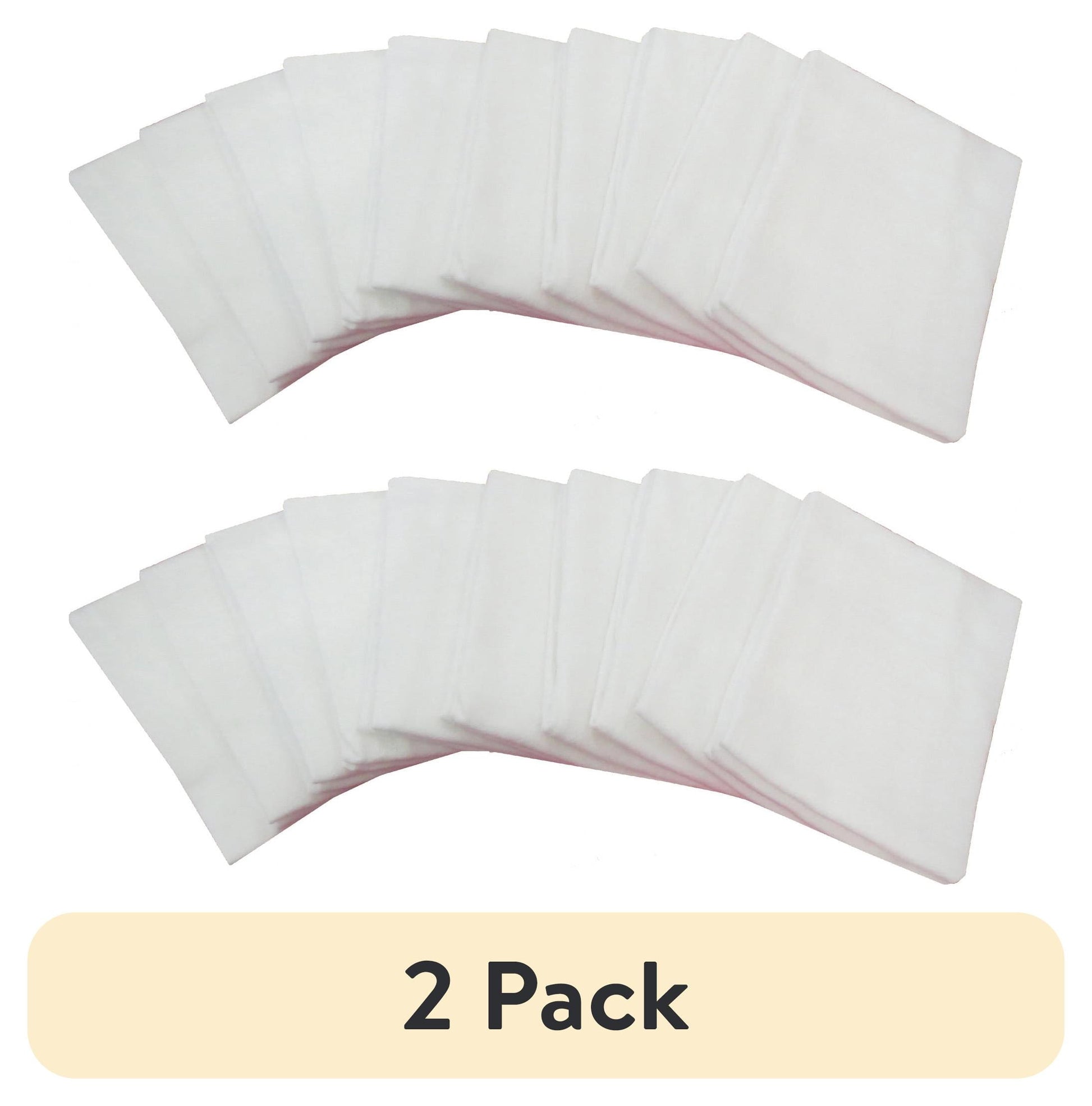 (2 pack) Mainstays 10-Pack Flour Sack Kitchen Towel Set, White