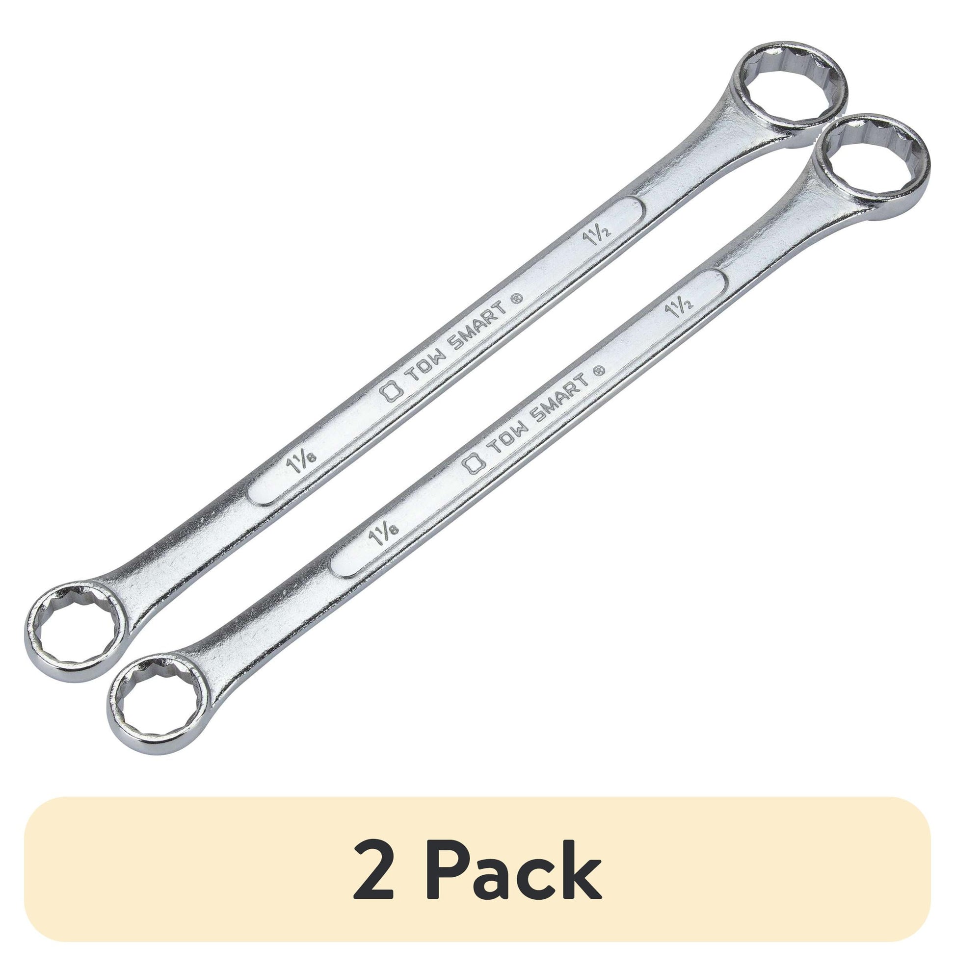 (2 pack) TowSmart Torque Hitch Ball Wrench, Fits 1-1/8in and 1-1/2in Nuts, 797, Chrome, 1 Each
