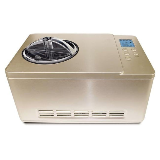 2 qt. Ice Cream Maker Stainless Steel Bowl & Yogurt Function in Champagne Gold