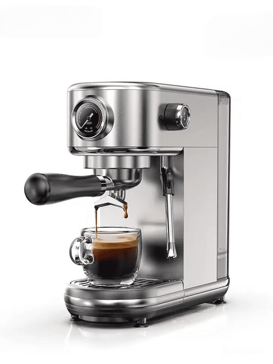 20-Bar Semi-Automatic Espresso Machine with Adjustable Temperature – Slim Coffee Maker for Hot & Cold Cappuccino