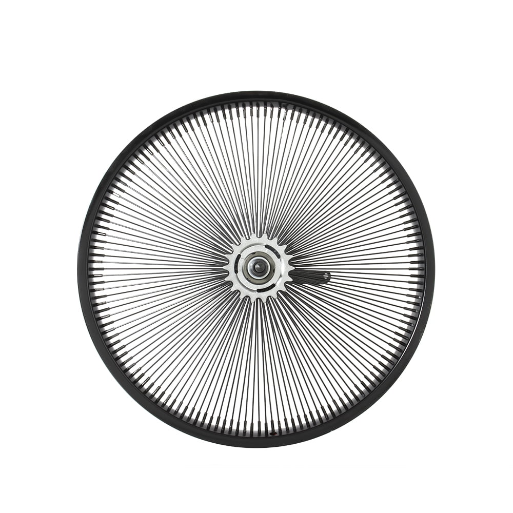20" Steel Coaster Wheel 144 Spoke Black