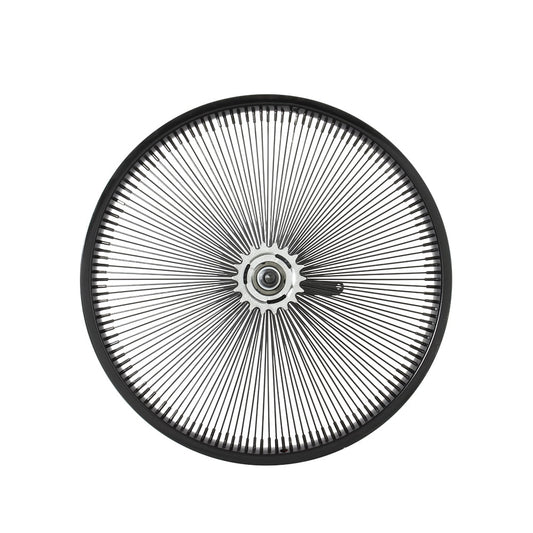 20" Steel Coaster Wheel 144 Spoke Black