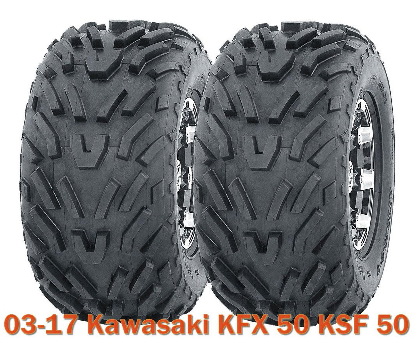 2003-2017 Kawasaki KFX 50 KSF 50 ATV tires 16x8-7 4PR, Set of 2