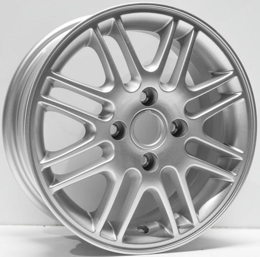 2010-2011 Ford Focus Replacement Wheel 15"x6" 16 Spoke, Silver Painted