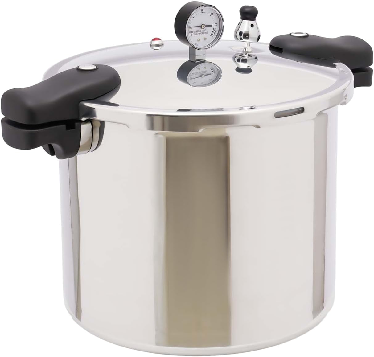 22L Pressure Canner Aluminum Pressure Cooker with Steam Guage, Thickened Kitchen Cookware