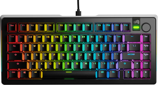 Glorious - GMMK 3 PRO 75% Wired Mechanical Linear Switch Gaming Keyboard with Hot-swappable Switches - Black