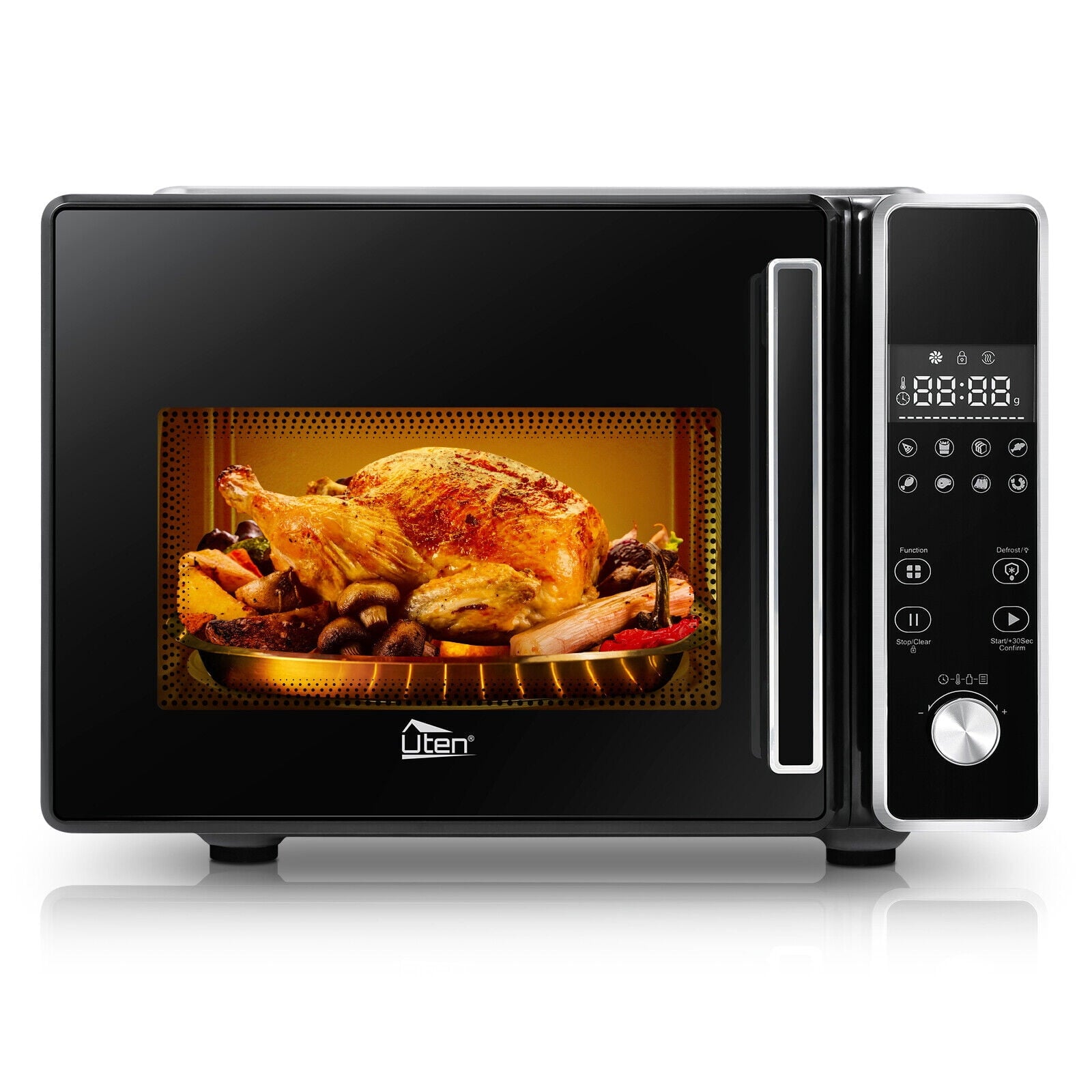 24L Smart Microwave Oven 3 in 1 Air Fryer Combo w/LED Display Countertop Large